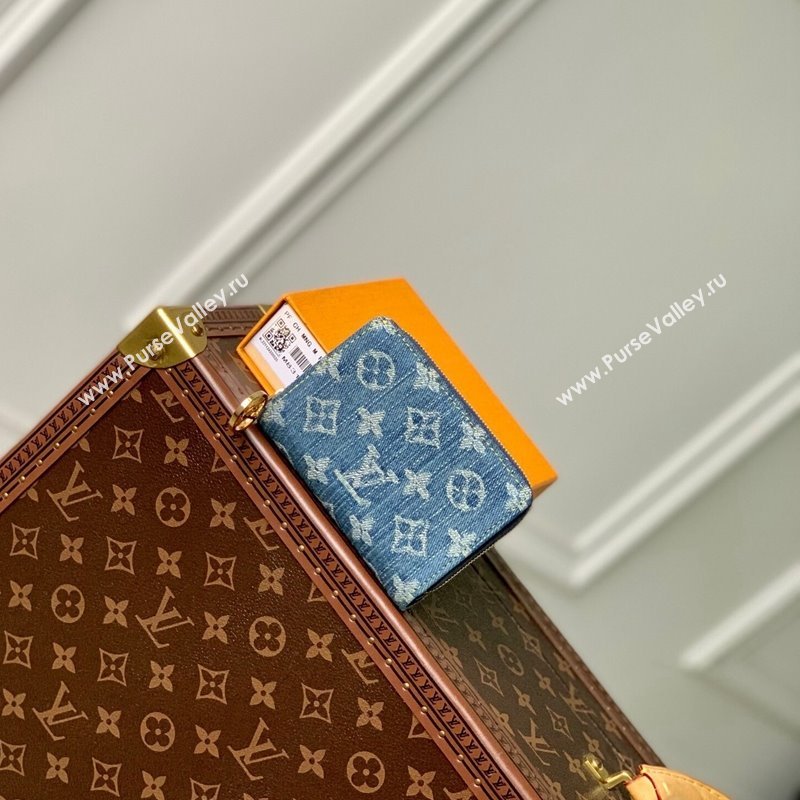 Louis Vuitton Lou Wallet in Blue Monogram Denim M83160 2024 New LV Remix (KI-240218047)