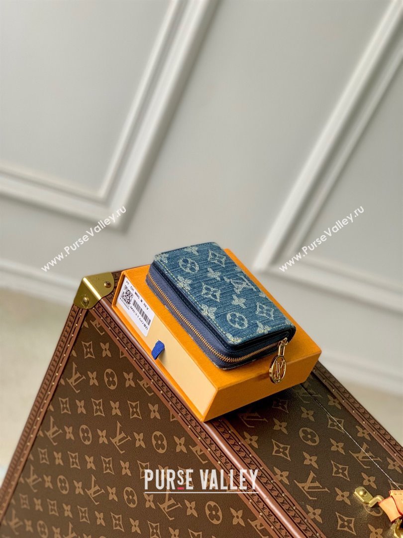 Louis Vuitton Lou Wallet in Blue Monogram Denim M83160 2024 New LV Remix (KI-240218047)