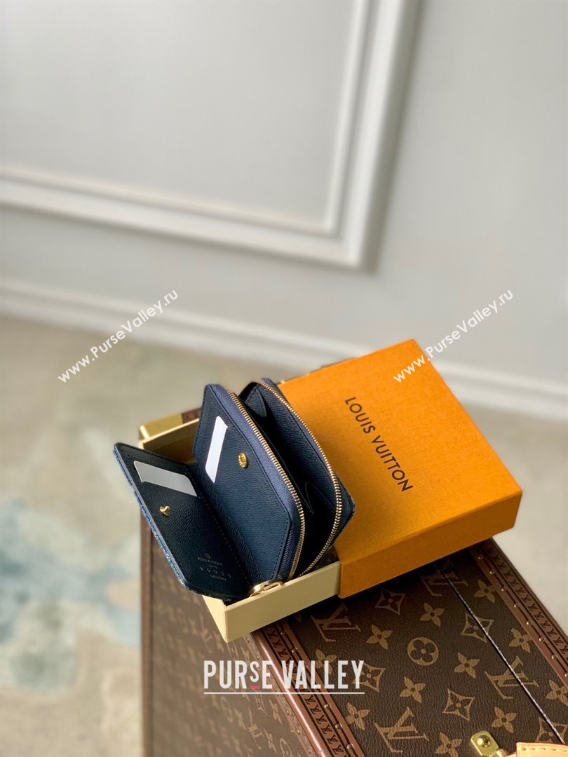 Louis Vuitton Lou Wallet in Blue Monogram Denim M83160 2024 New LV Remix (KI-240218047)