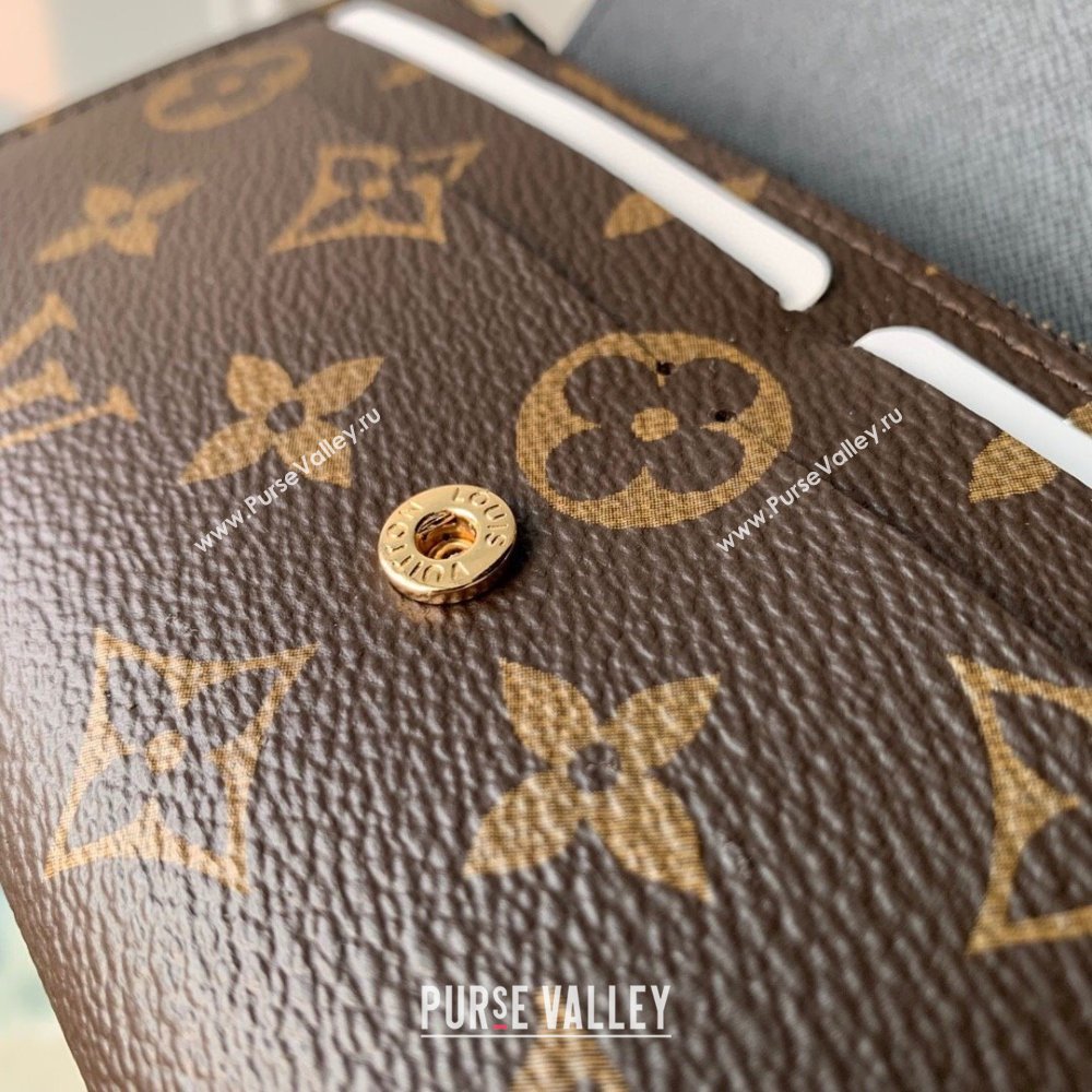 Louis Vuitton Emilie Wallet in Monogram/Reverse Canvas M82157 2024 (KI-240717044)