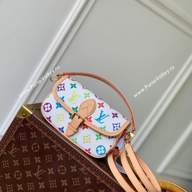 Louis Vuitton Nano Diane Bag in Multicolored Monogram Canvas M14194 White 2025 (KI-250120085)