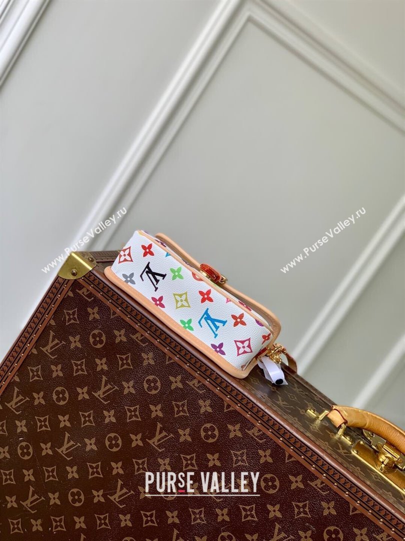 Louis Vuitton Nano Diane Bag in Multicolored Monogram Canvas M14194 White 2025 (KI-250120085)