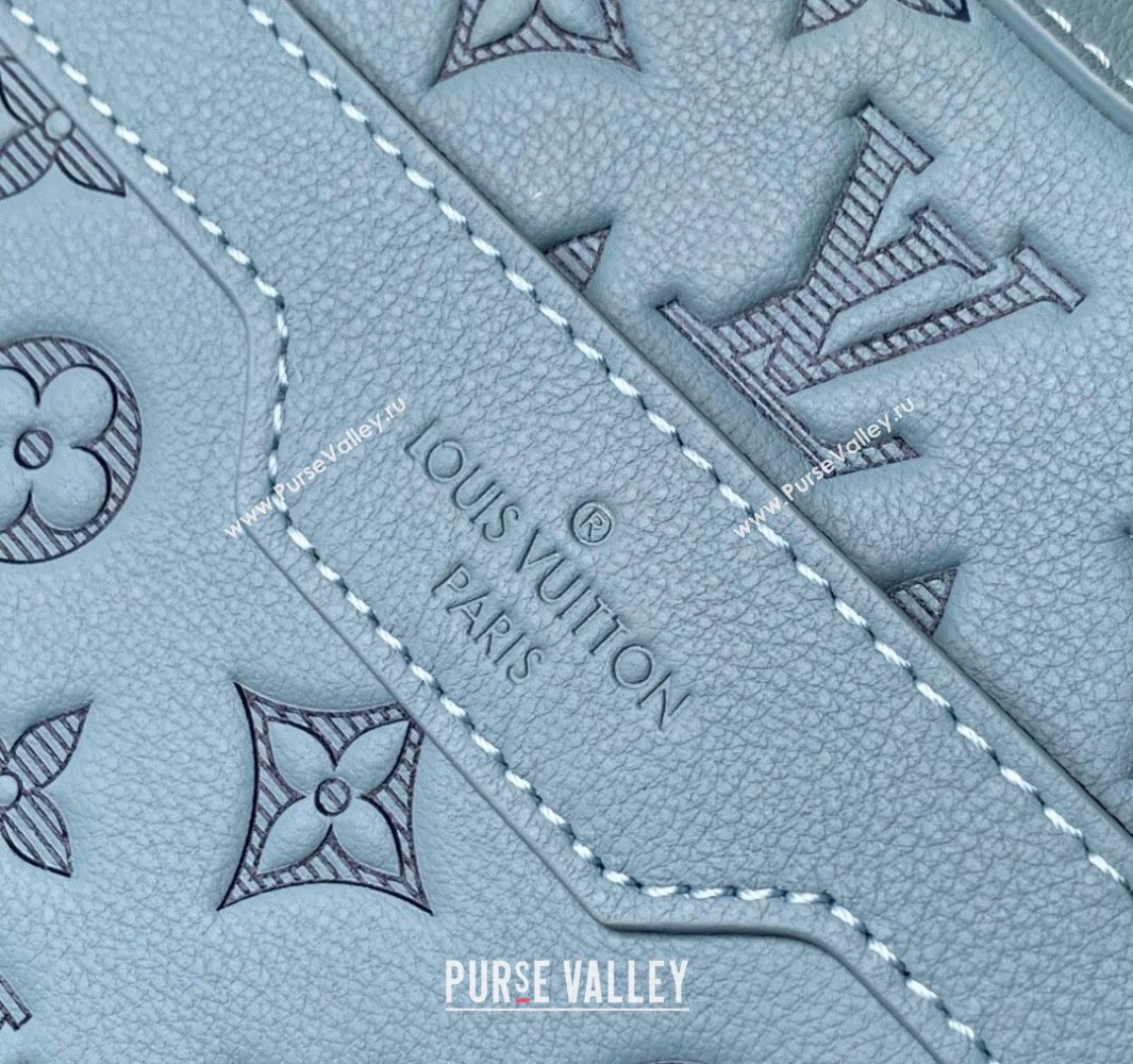 Louis Vuitton Trio Messenger bag in Sky Blue Monogram Shadow Leather M14781 2025 (KI-250523085)