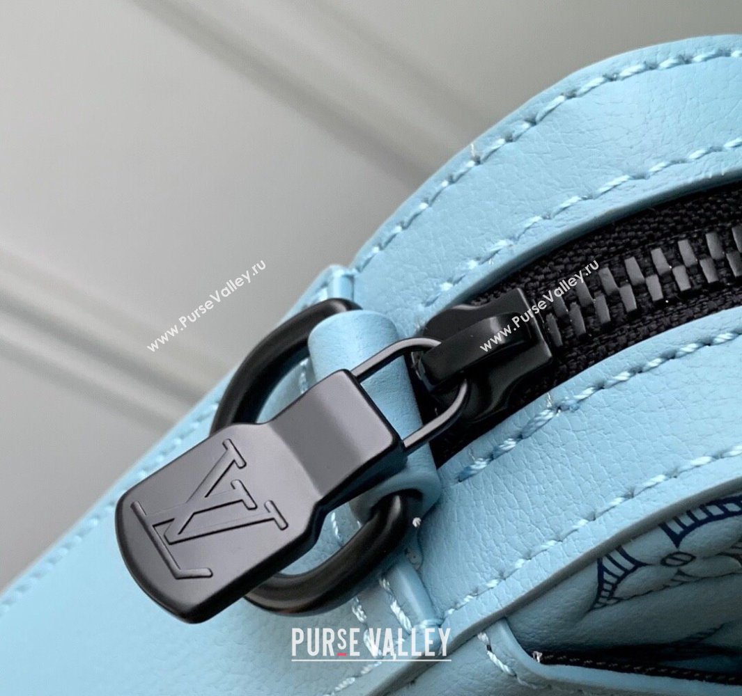 Louis Vuitton Trio Messenger bag in Sky Blue Monogram Shadow Leather M14781 2025 (KI-250523085)