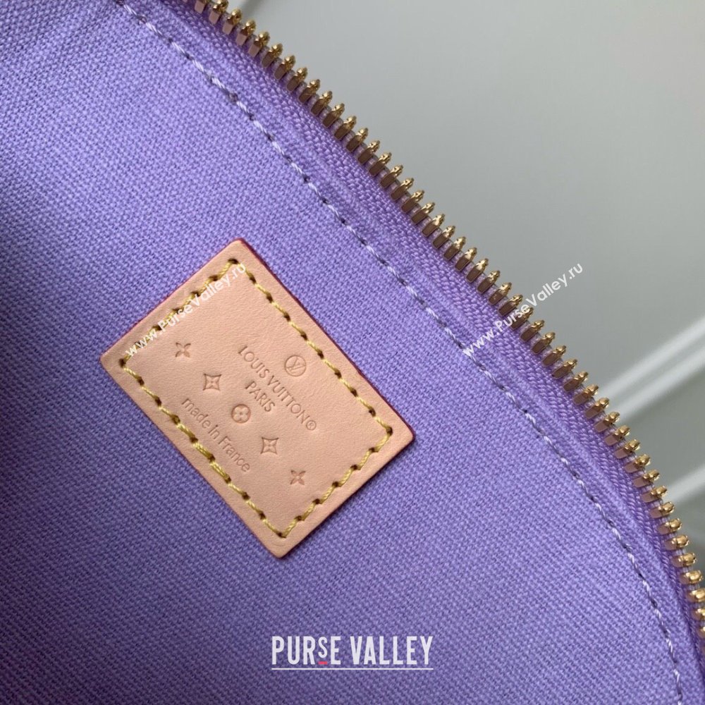 Louis Vuitton Nano Alma Bag in Glossy Lilac Purple Monogram Vernis Leather M82974 2024 (KI-240521001)