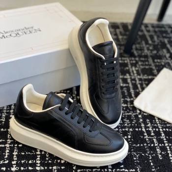 Alexander McQueen Oversized Retro Sneakers in Matte Silky Calfskin Black2 2024 1114 (KL-241114004)