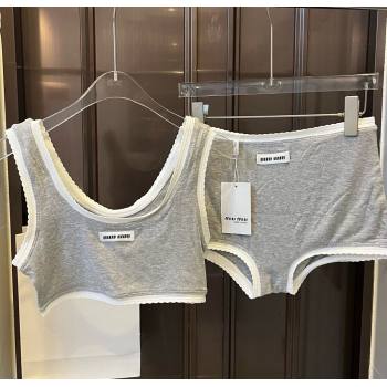 Miu Miu Knit Two-Pieces Swimwear Grey 2025 0313 (WM-250313106)