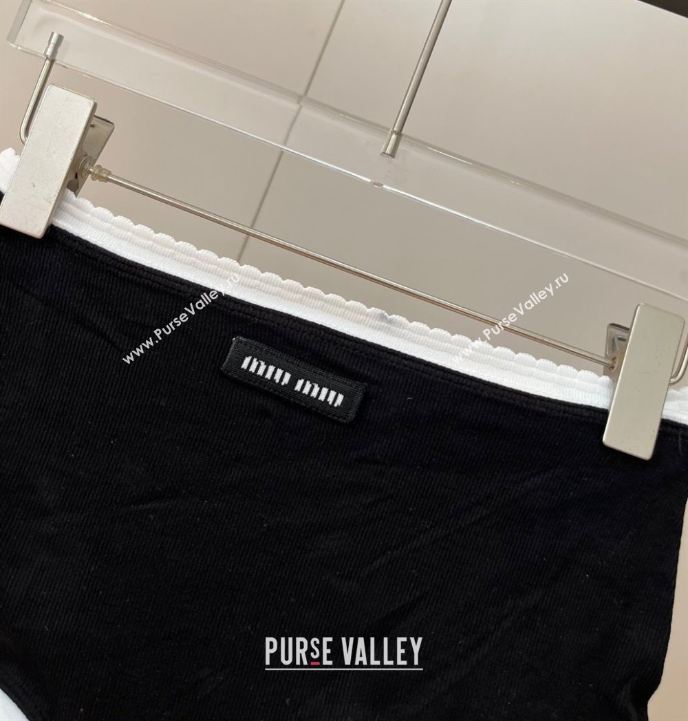 Miu Miu Knit Two-Pieces Swimwear Black 2025 0313 (WM-250313107)