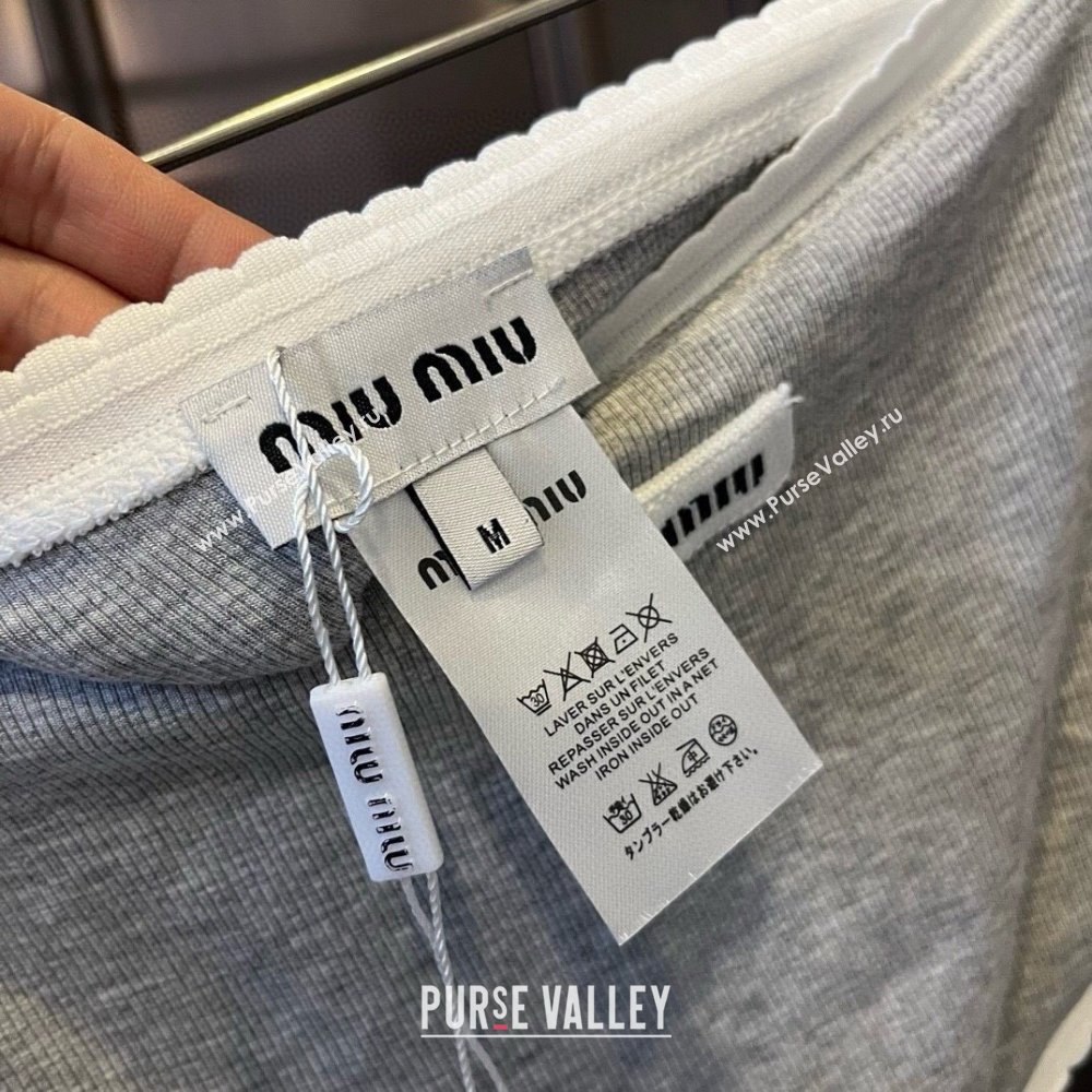 Miu Miu Knit Two-Pieces Swimwear Grey 2025 0313 (WM-250313106)