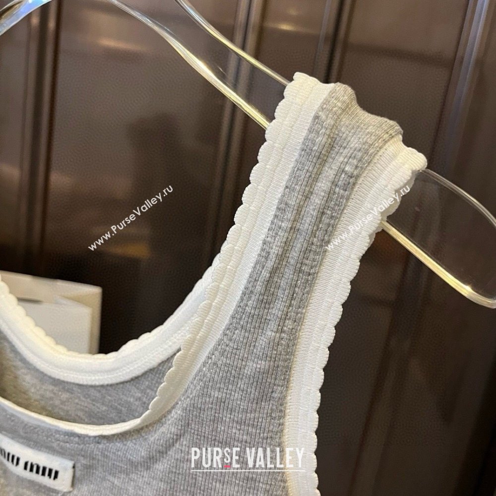 Miu Miu Knit Two-Pieces Swimwear Grey 2025 0313 (WM-250313106)