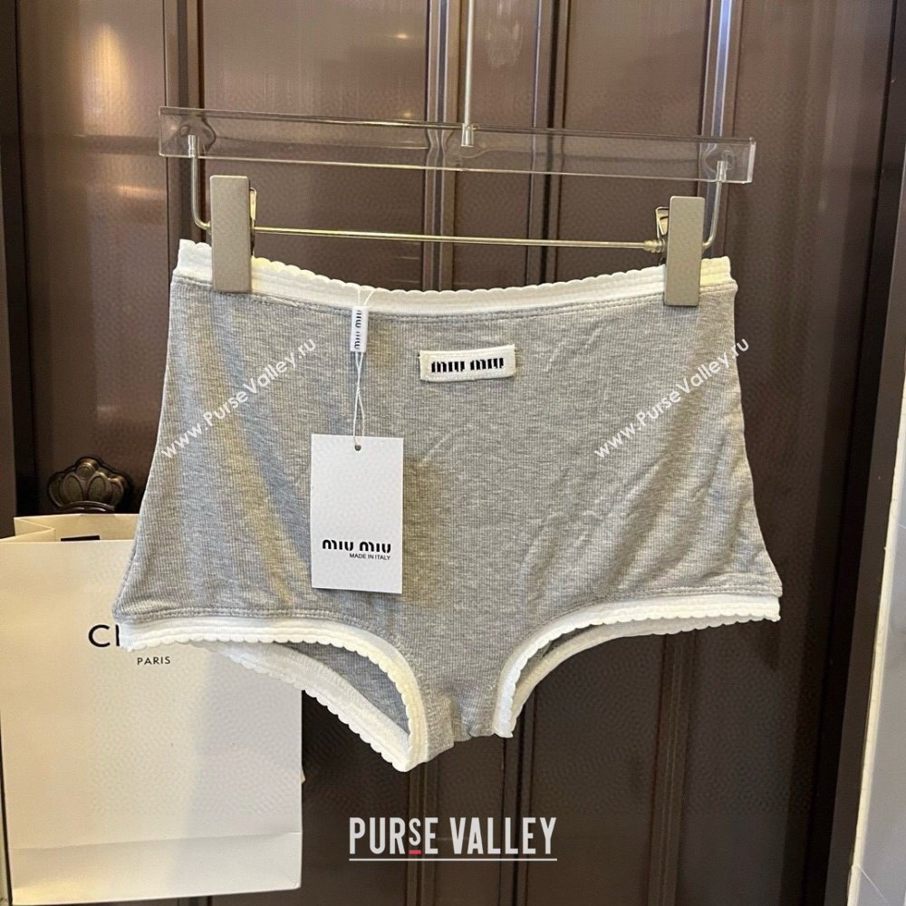 Miu Miu Knit Two-Pieces Swimwear Grey 2025 0313 (WM-250313106)