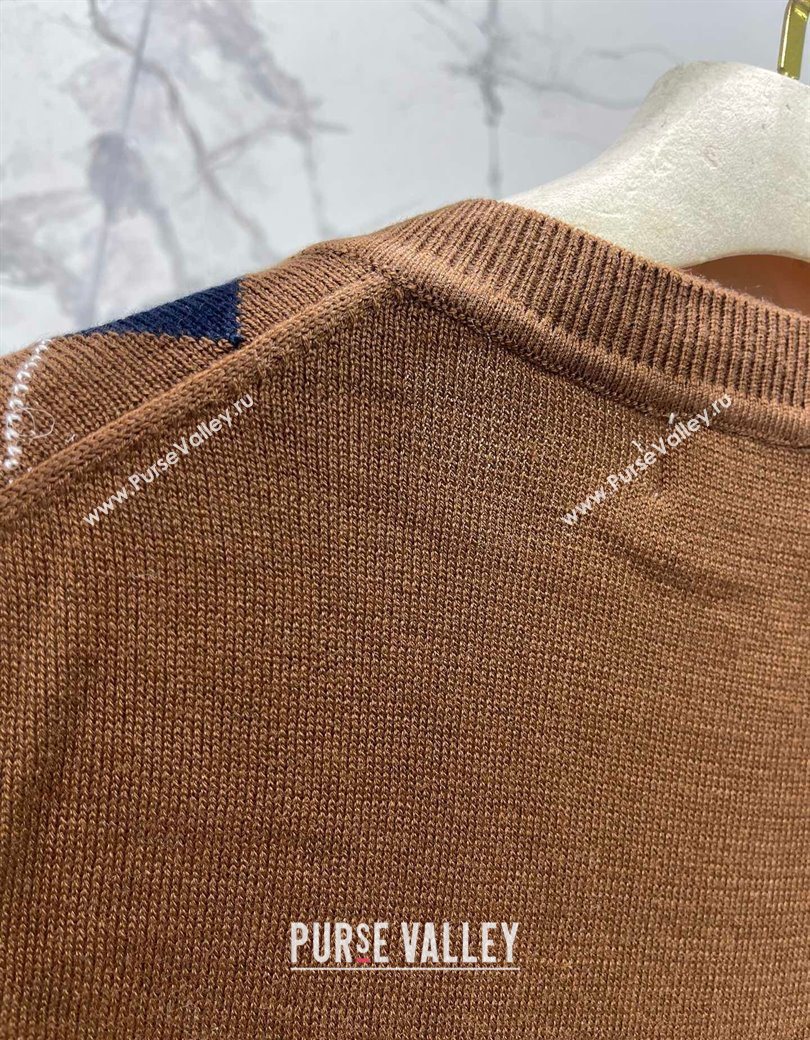 Miu Miu Wool Cardigan Brown 2025 0814 (QI-250903019)