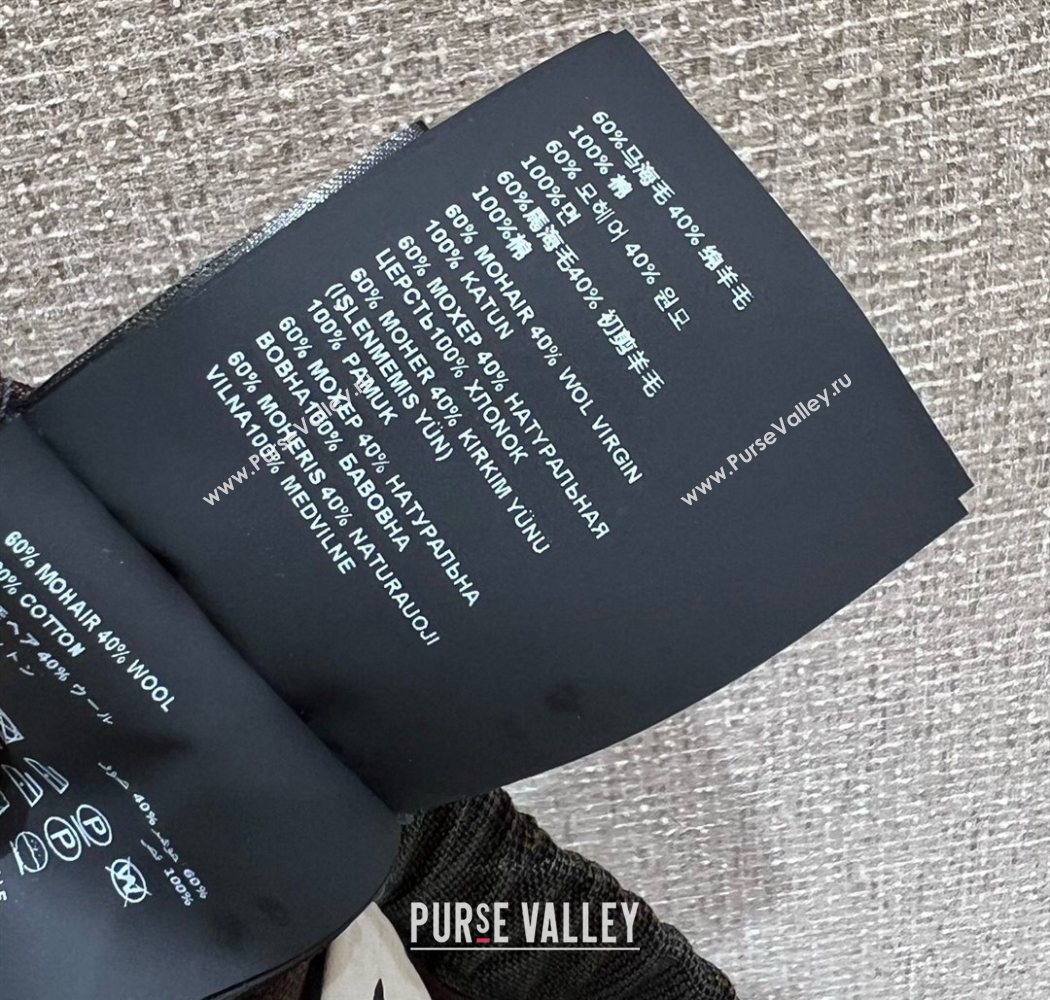 Miu Miu Mohair and Wool Mini Skirt Grey 2025 MIU0903026 (QI-250903032)