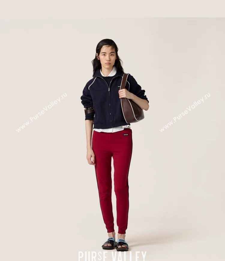 Miu Miu Cotton Jacket Navy Blue 2025 MIU090332 (QI-250903046)