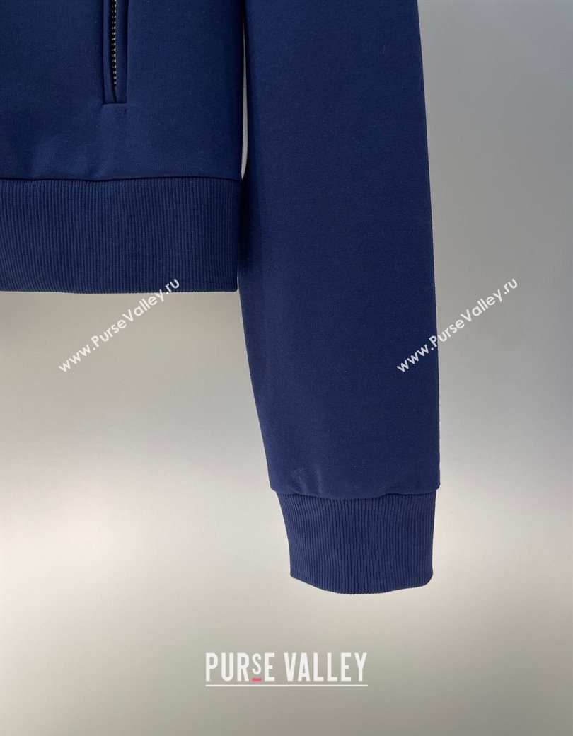 Miu Miu Cotton Jacket Navy Blue 2025 MIU090332 (QI-250903046)