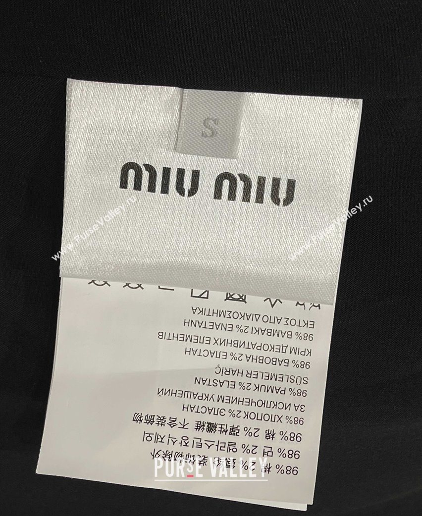 Miu Miu Cotton Jacket Navy Blue 2025 MIU090332 (QI-250903046)