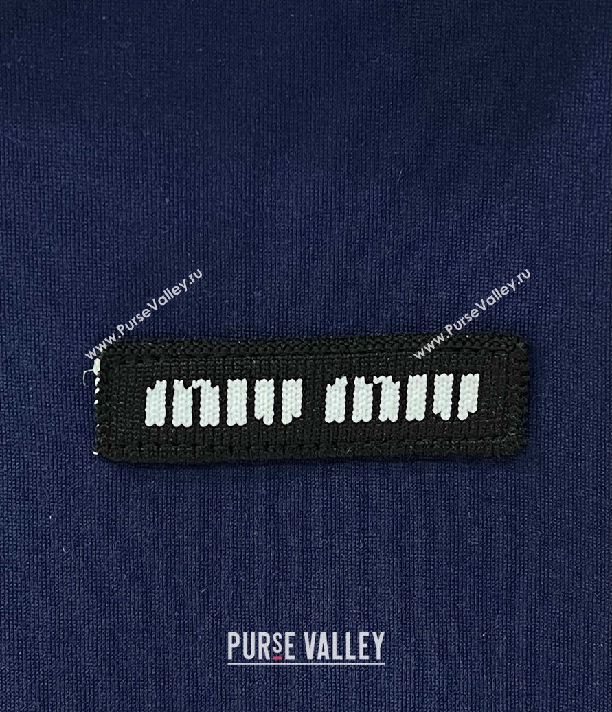 Miu Miu Cotton Jacket Navy Blue 2025 MIU090332 (QI-250903046)