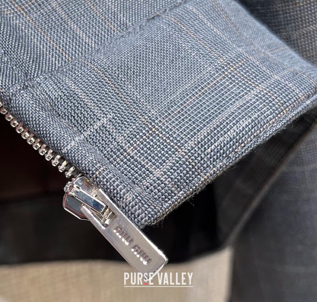 Miu Miu Mohair Wool Jacket Grey2025 MIU090334 (QI-250903048)