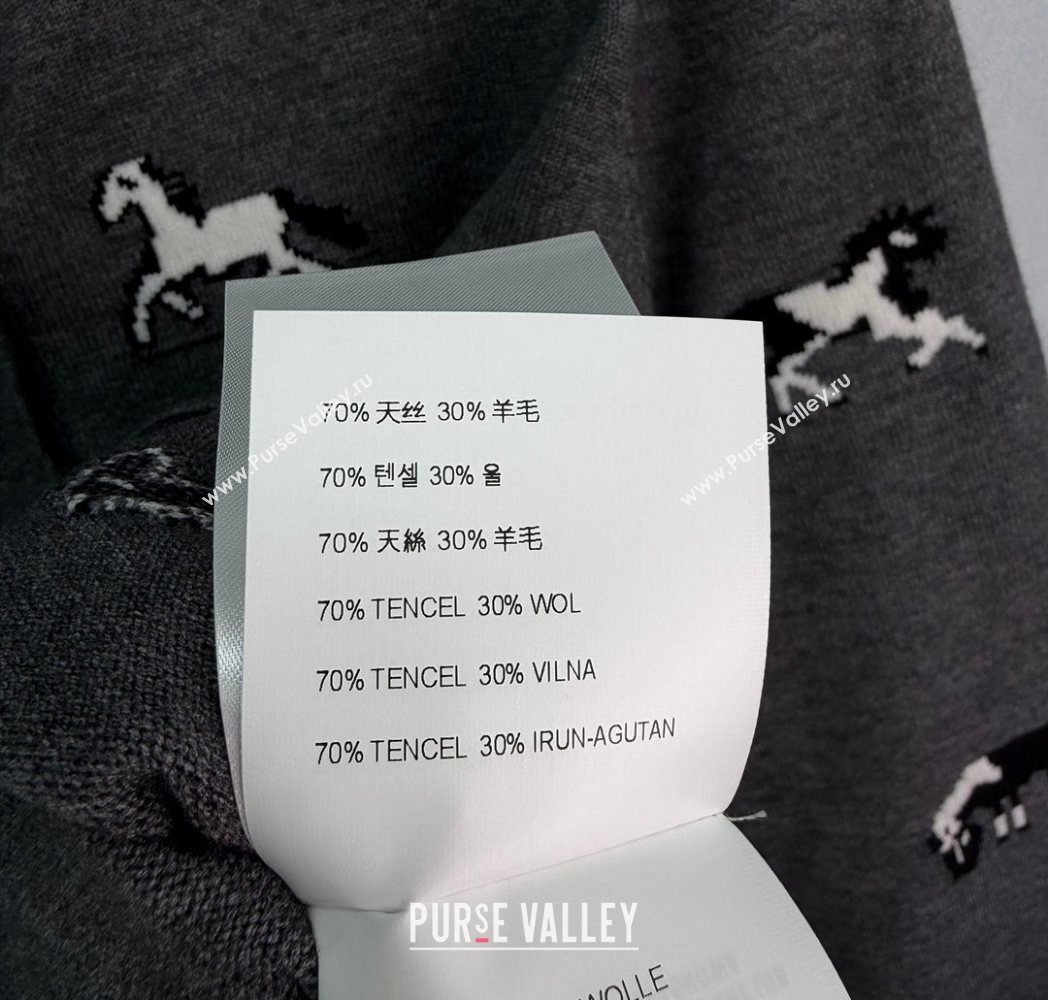 Miu Miu Embroidered Cardigan Grey 2025 MM122514 (QI-251225031)