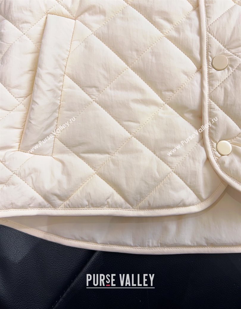 Miu Miu Quilted Vest White 2025 MM122512 (QI-251225023)
