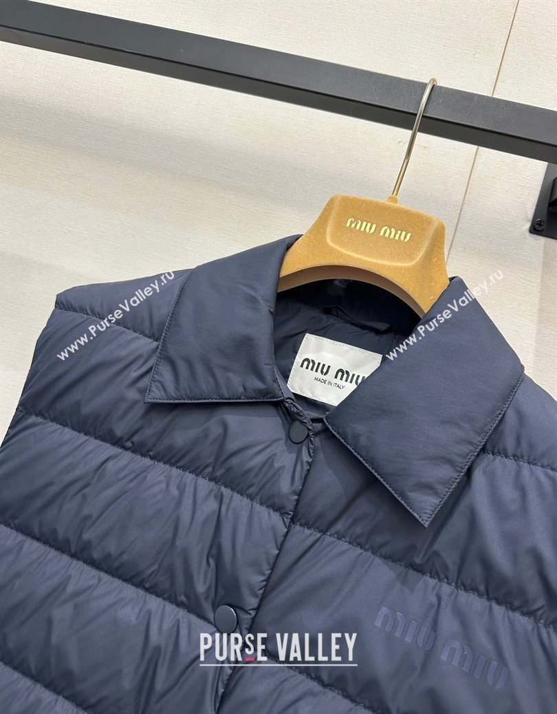 Miu Miu Down Vest Blue 2025 MM122509 (QI-251225019)