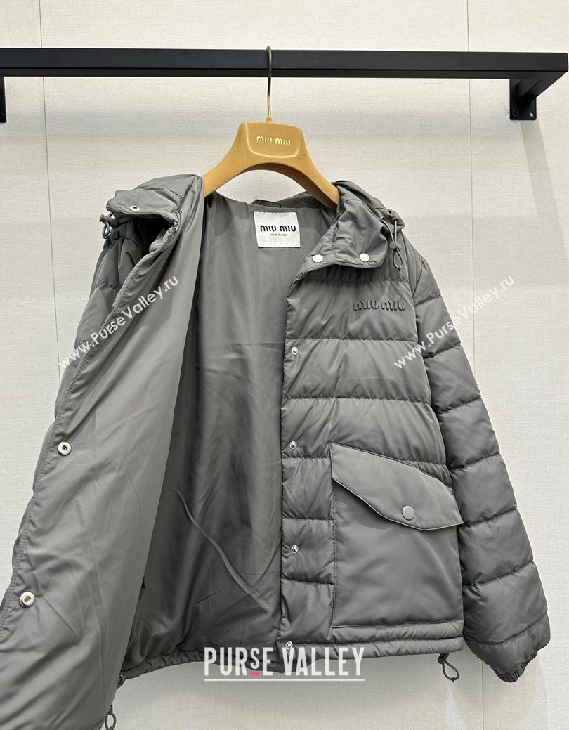 Miu Miu Down Jacket Grey 2025 MM122510 (QI-251225020)