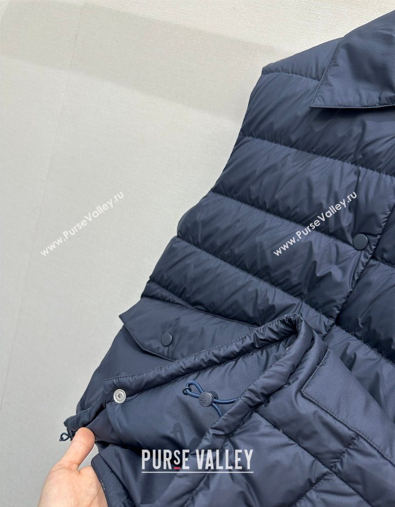 Miu Miu Down Vest Blue 2025 MM122509 (QI-251225019)