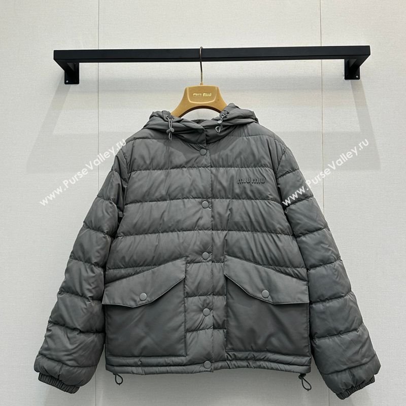 Miu Miu Down Jacket Grey 2025 MM122510 (QI-251225020)