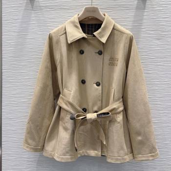 Miu Miu Reversible Coat Beige 2025 MM122515 (QI-251225034)