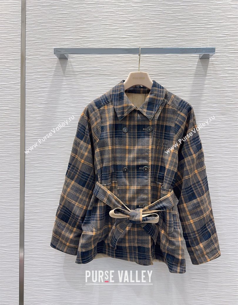 Miu Miu Reversible Coat Beige 2025 MM122515 (QI-251225034)