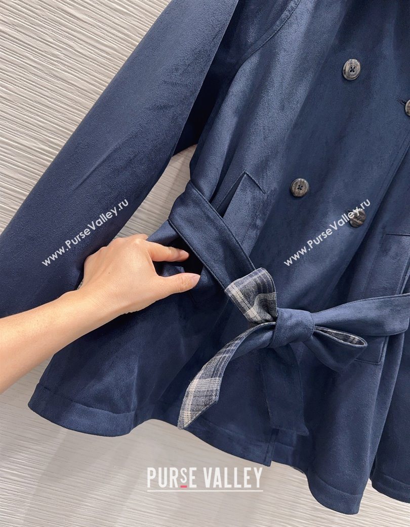 Miu Miu Reversible Coat Blue 2025 MM122515 (QI-251225035)