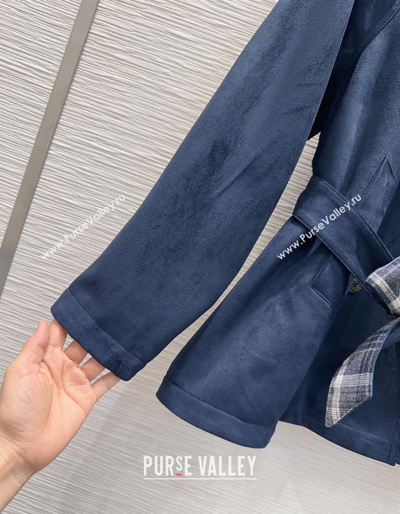 Miu Miu Reversible Coat Blue 2025 MM122515 (QI-251225035)