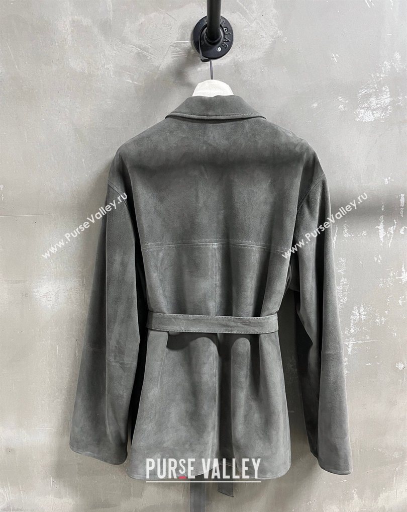 Miu Miu Suede Jacket Grey 2026 0310 (QI-260310009)