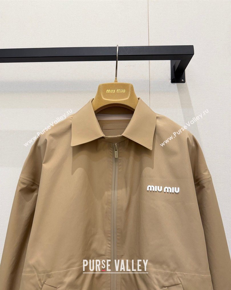 Miu Miu Nylon Jacket Beige 2026 MM031001 (QI-260310014)