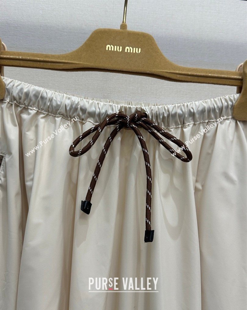 Miu Miu Nylon Skirt Khaki 2026 MM031003 (QI-260310017)