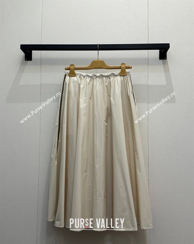 Miu Miu Nylon Skirt Khaki 2026 MM031003 (QI-260310017)