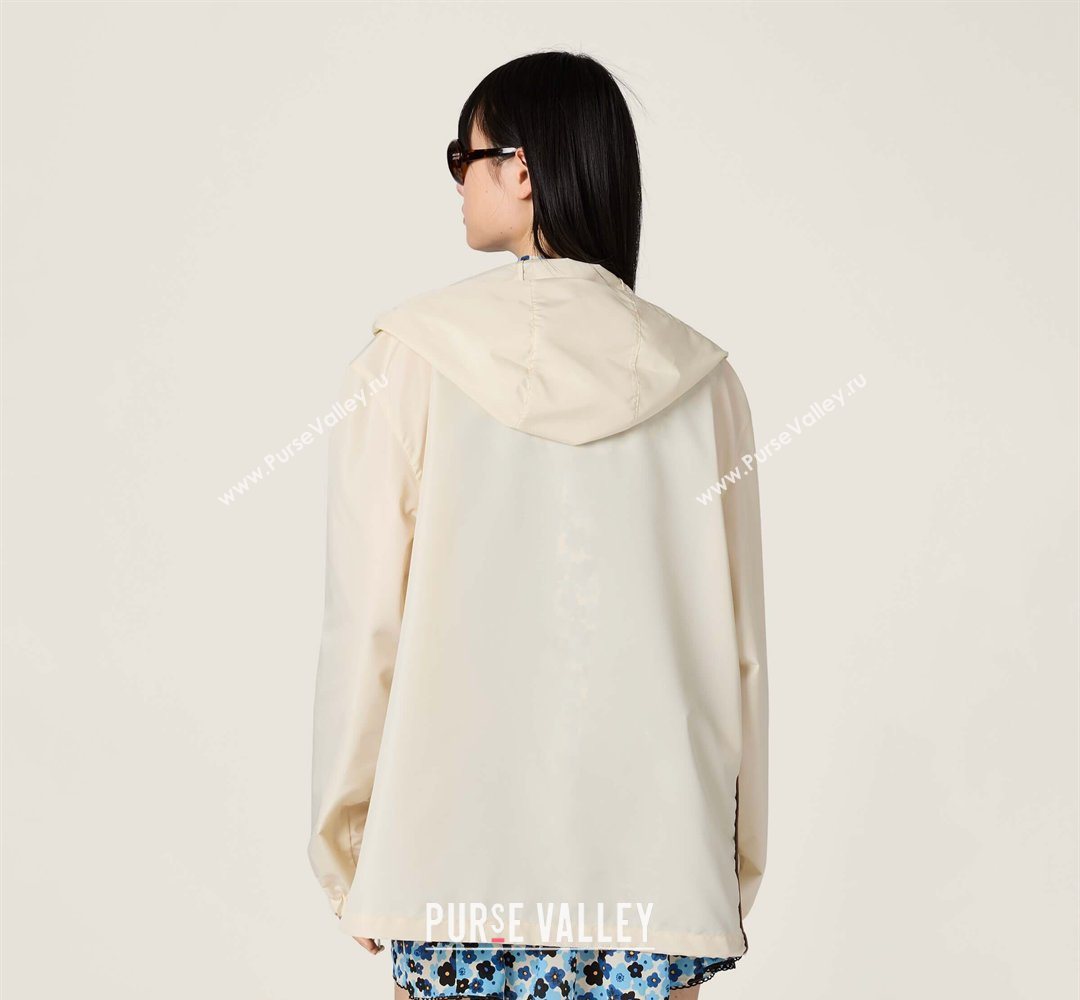 Miu Miu Nylon Jacket Khaki 2026 MM031003 (QI-260310018)