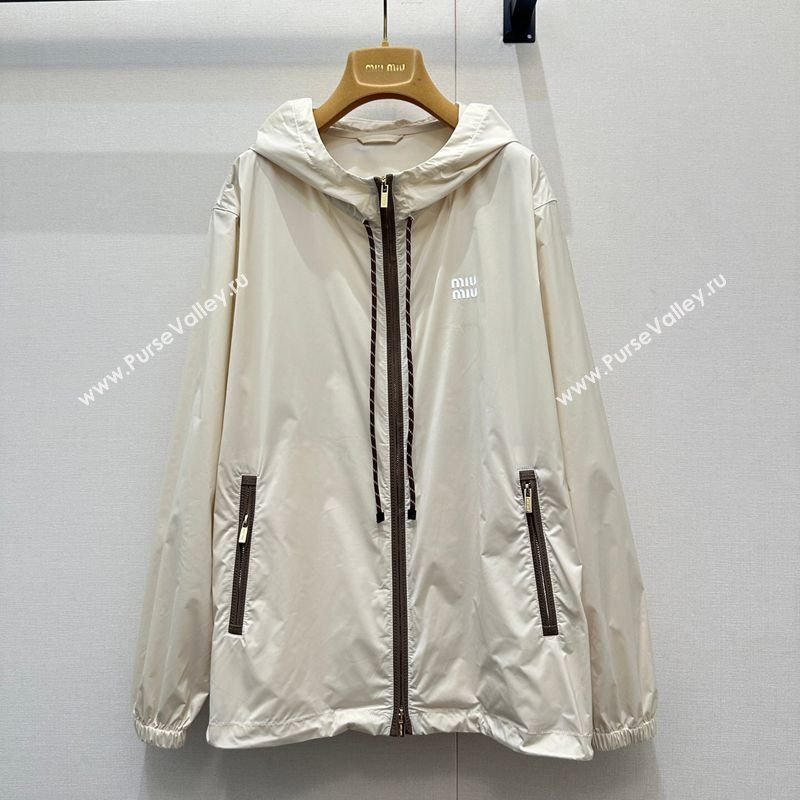 Miu Miu Nylon Jacket Khaki 2026 MM031003 (QI-260310018)