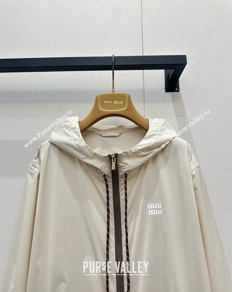 Miu Miu Nylon Jacket Khaki 2026 MM031003 (QI-260310018)