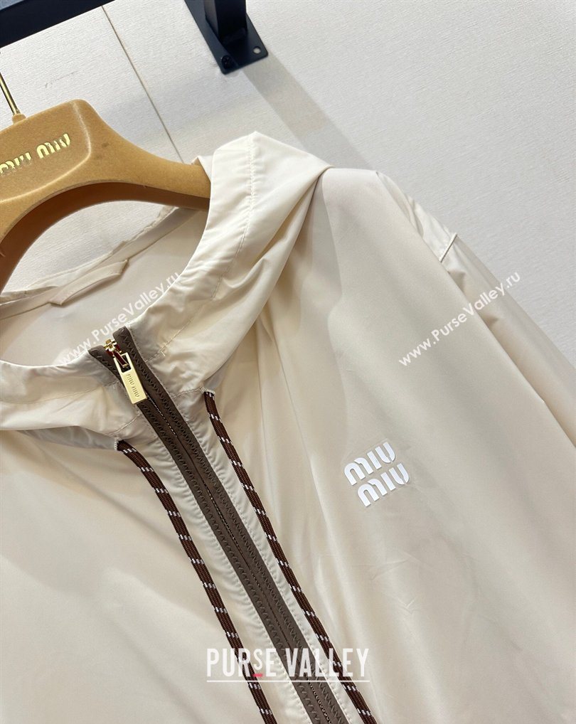 Miu Miu Nylon Jacket Khaki 2026 MM031003 (QI-260310018)