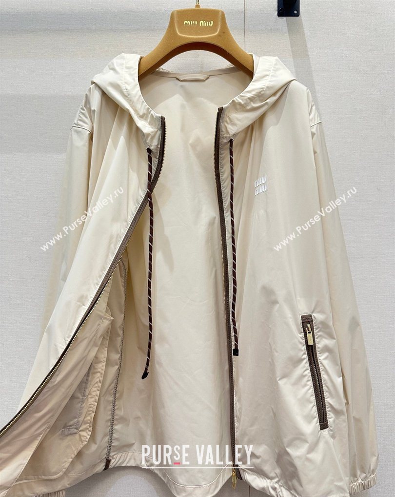 Miu Miu Nylon Jacket Khaki 2026 MM031003 (QI-260310018)