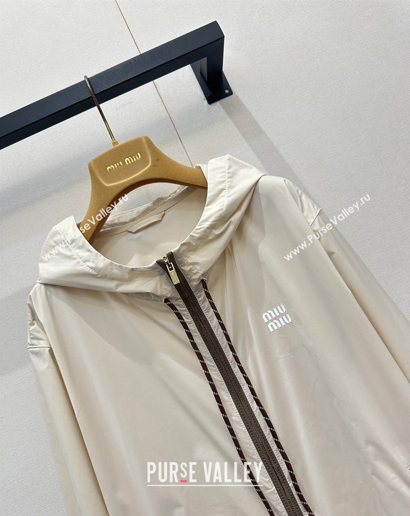 Miu Miu Nylon Jacket Khaki 2026 MM031003 (QI-260310018)