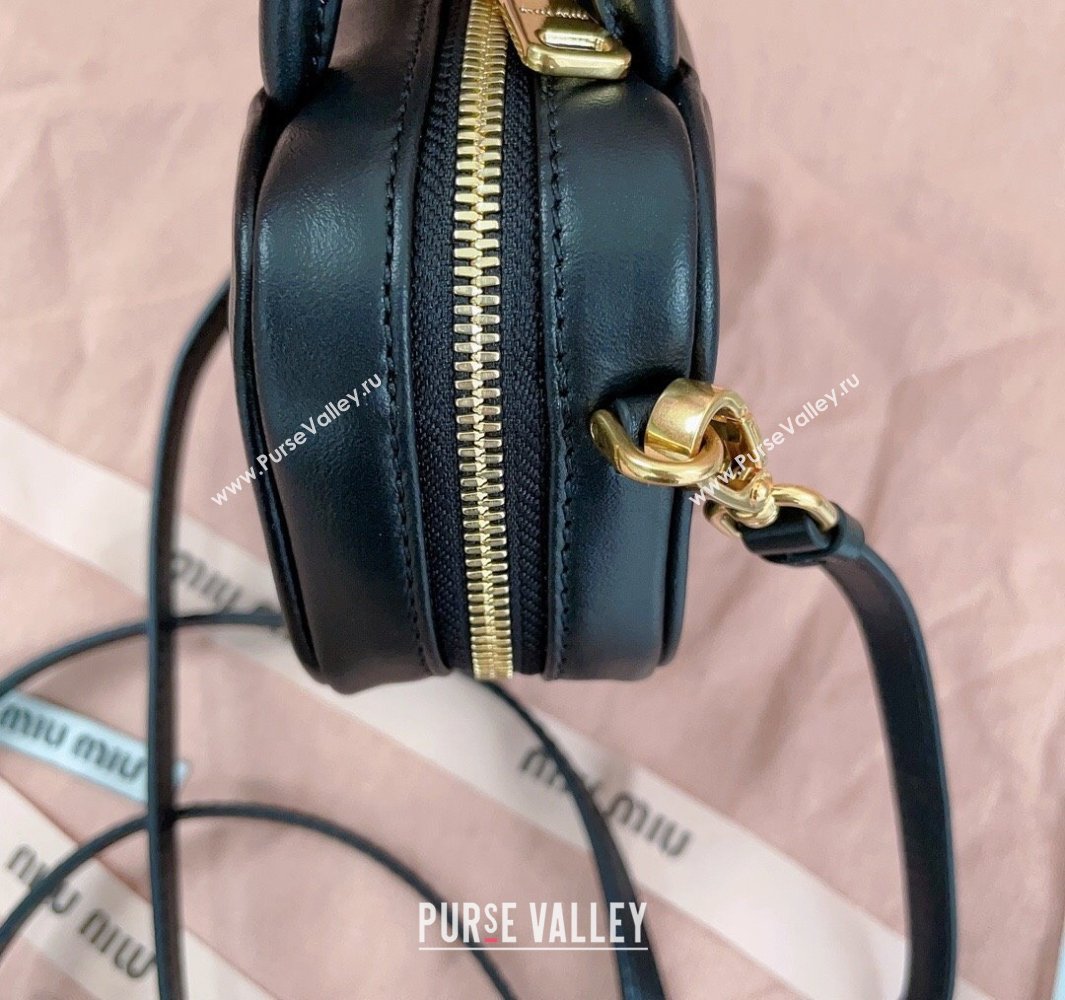 Miu Miu Beau Leather micro-bag Black 2025 5NR020 (JD-250520095)