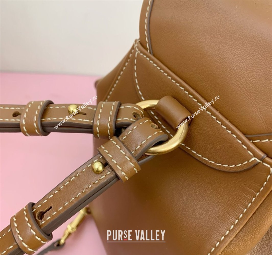 Miu Miu Calf Leather backpack bag Brown 2025 5BZ043 (LKF-250520088)
