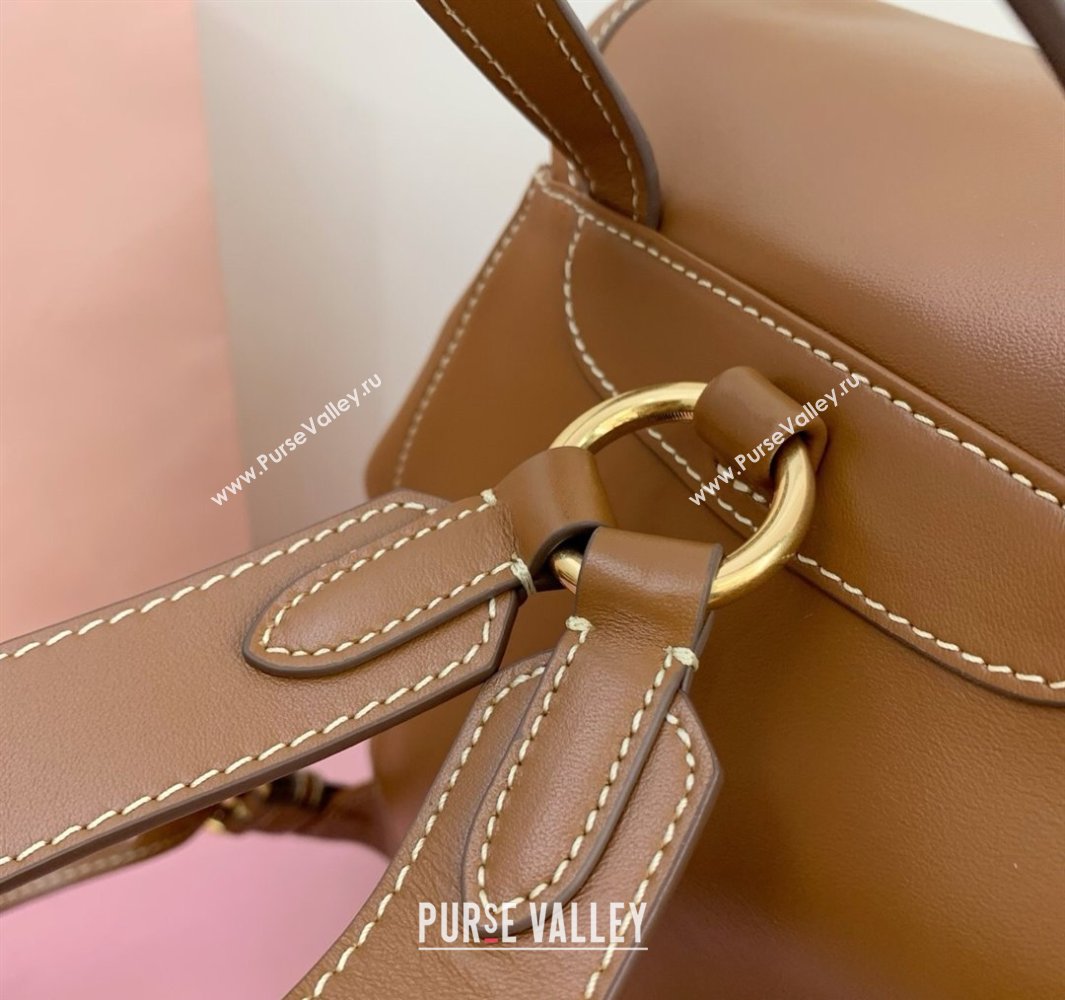 Miu Miu Calf leather backpack bag Brown 2025 5BZ042 (LKF-250520085)