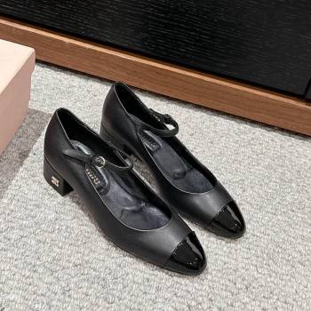 Miu Miu leather pumps 3.5cm Black 2024 0611 (SS-240611054)