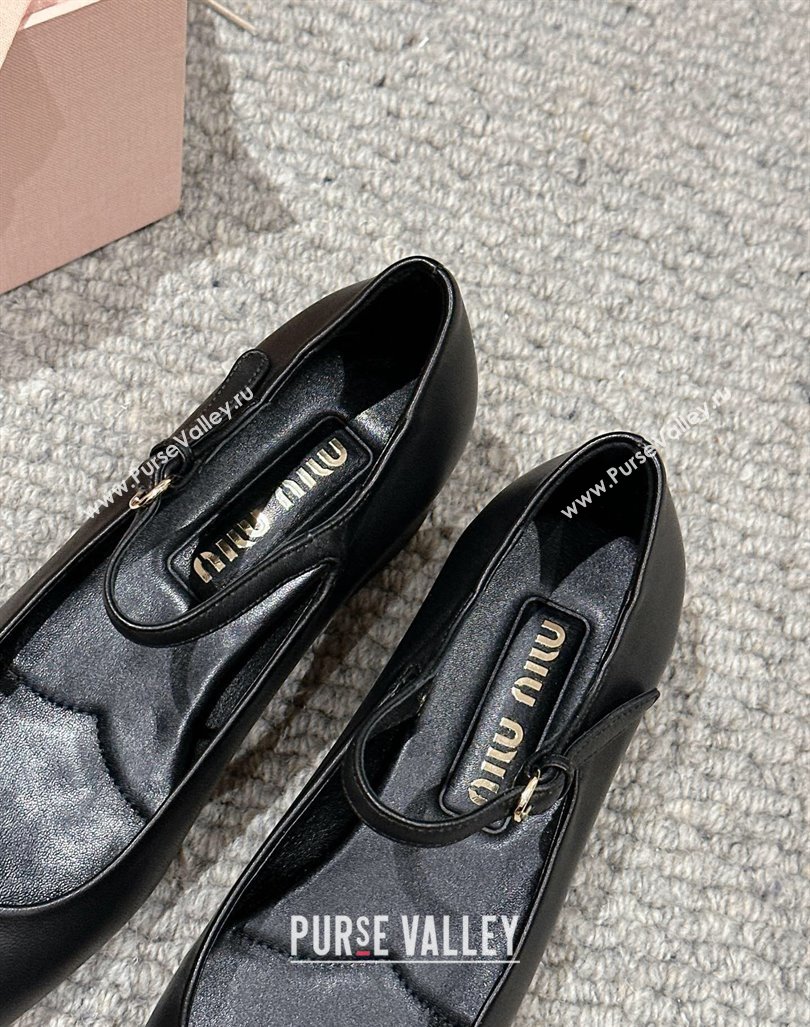 Miu Miu leather pumps 3.5cm Black 2024 0611 (SS-240611054)