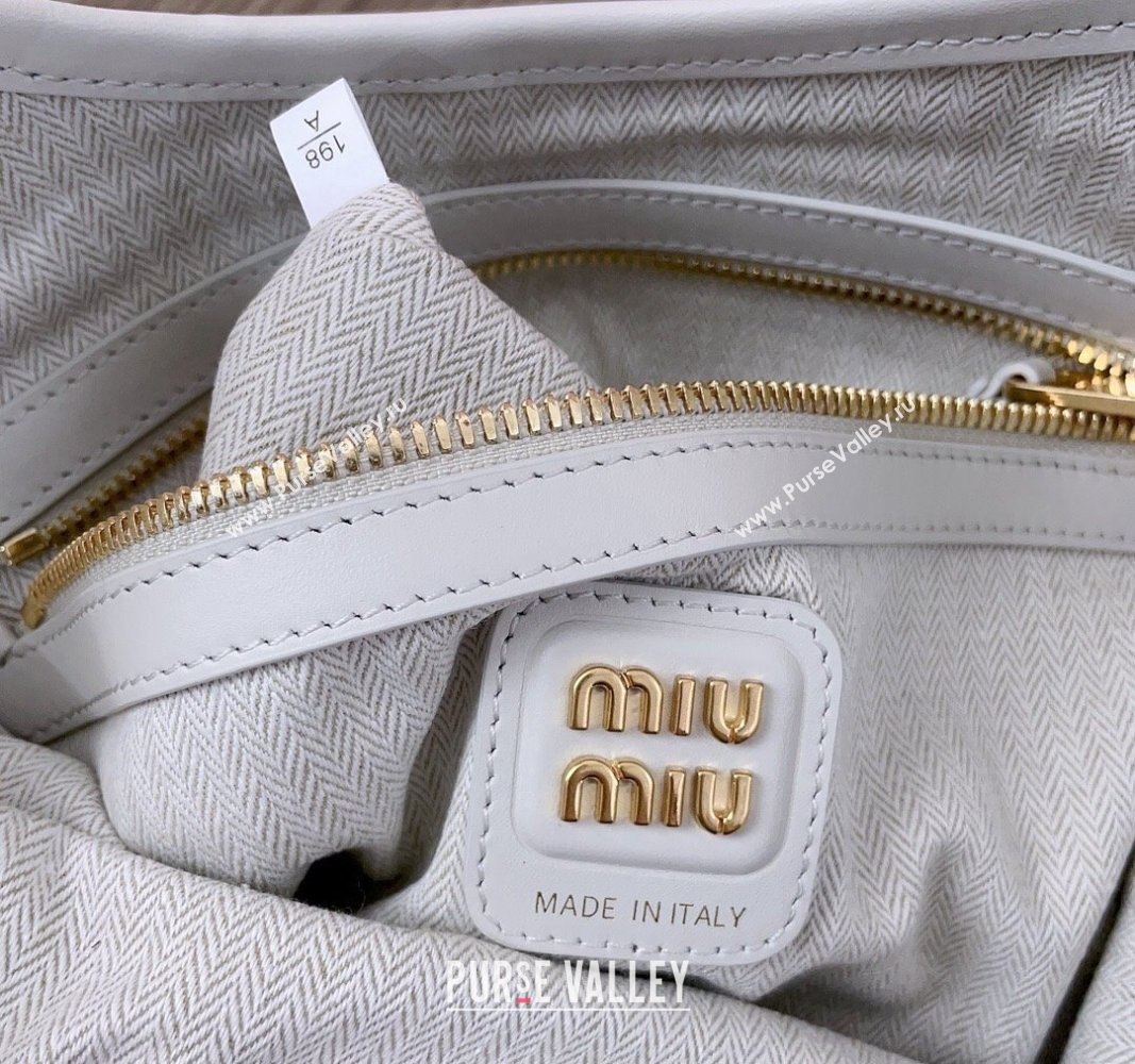 Miu Miu IVY Patchwork Leather Tote Bag Grey 2024 5BG231 (JD-240622047)