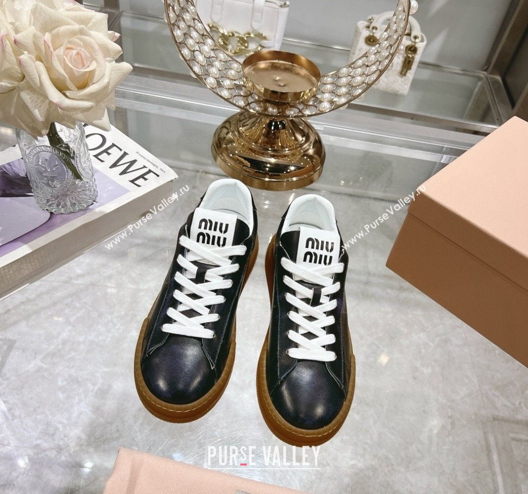 Miu Miu Suede Sneakers Black 2024 081308 (MD-240813087)