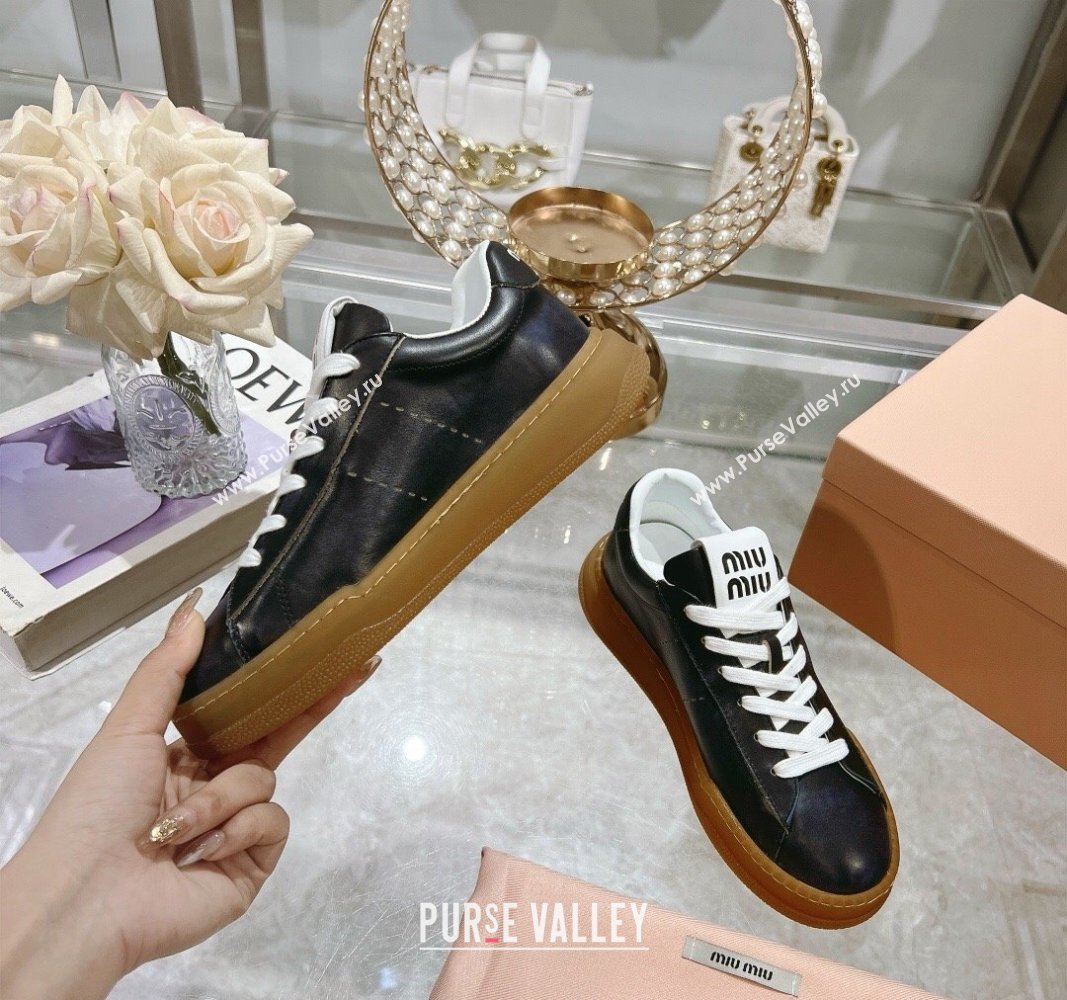 Miu Miu Suede Sneakers Black 2024 081308 (MD-240813087)